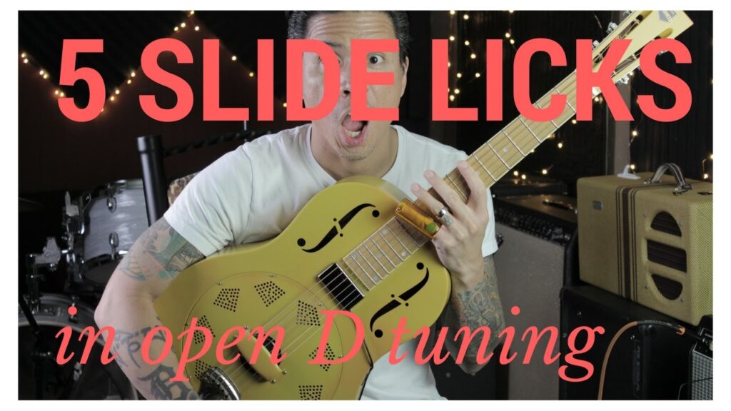 5 Slide Licks in Open D (or E) Blues Guitar Lesson with RJ Ronquillo