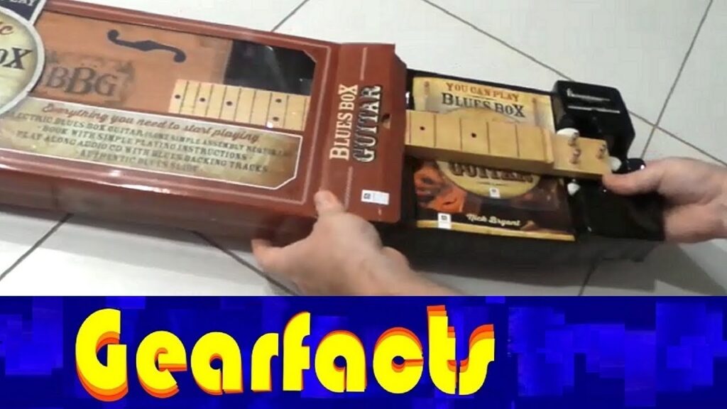 Aldi Guitar kit “The electric blues box slide guitar” unboxing! Open