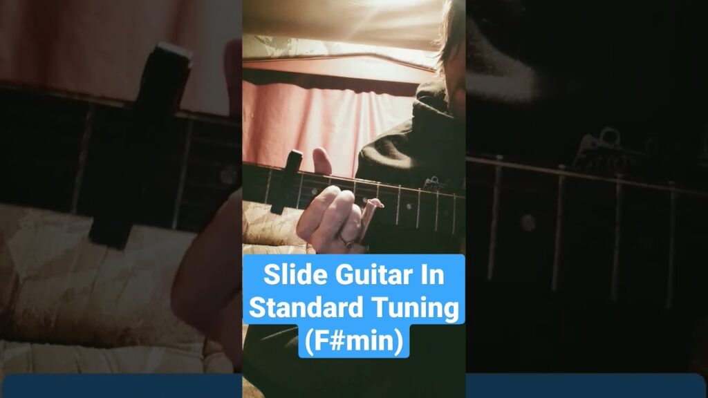 Slide Guitar In Standard Tuning (Fmin) Open G Tuning