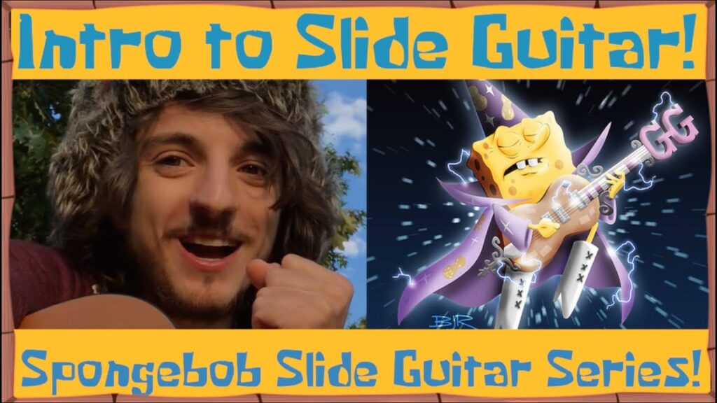 FUN TUTORIAL Essential Slide Guitar Techniques! Spongebob Slide Guitar